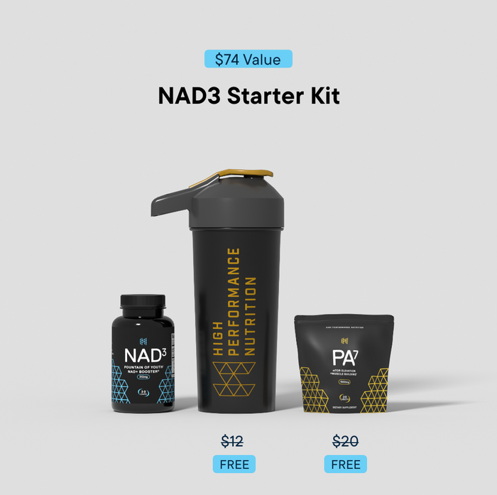 NAD3® 30 • Un suplemento dietético totalmente natural NAD+ Booster® (suministro para 15 días)